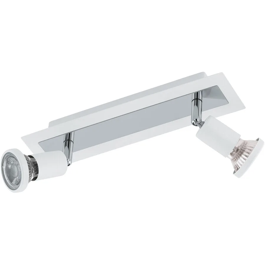 Eglo Spot Sarria Weiss/Grau Stahl 7 cm - Farbe: weiss/chrom