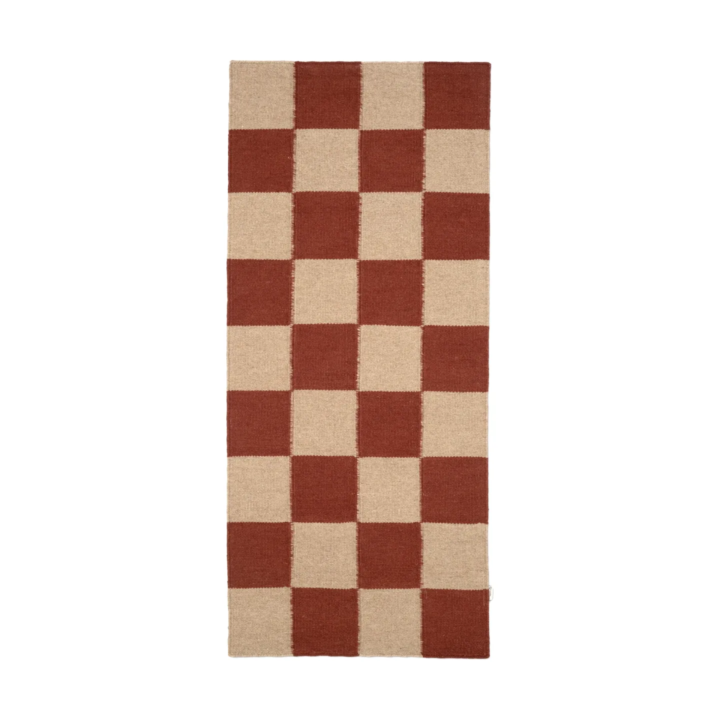 Square gångmatta terracotta/natur