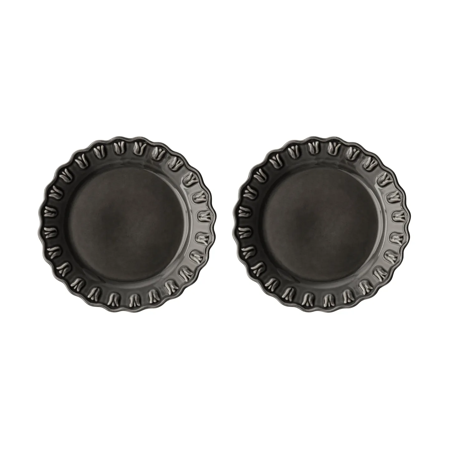 PotteryJo Tulipa kleiner Teller Ø20 cm 2er Pack Almost black