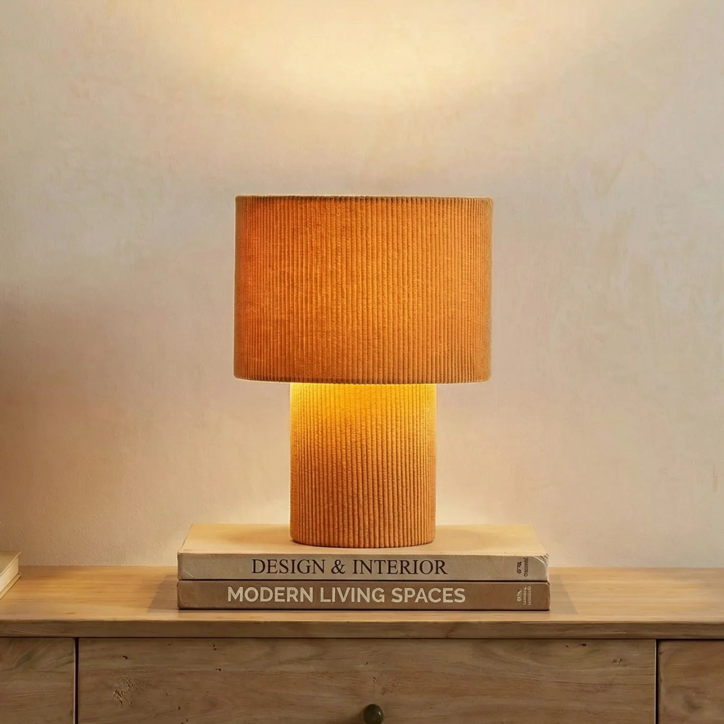 Jone Tischleuchte Hell Braun - Lindby - Wohnzimmer - Modern - Stoff / Textil - Mit Schirm