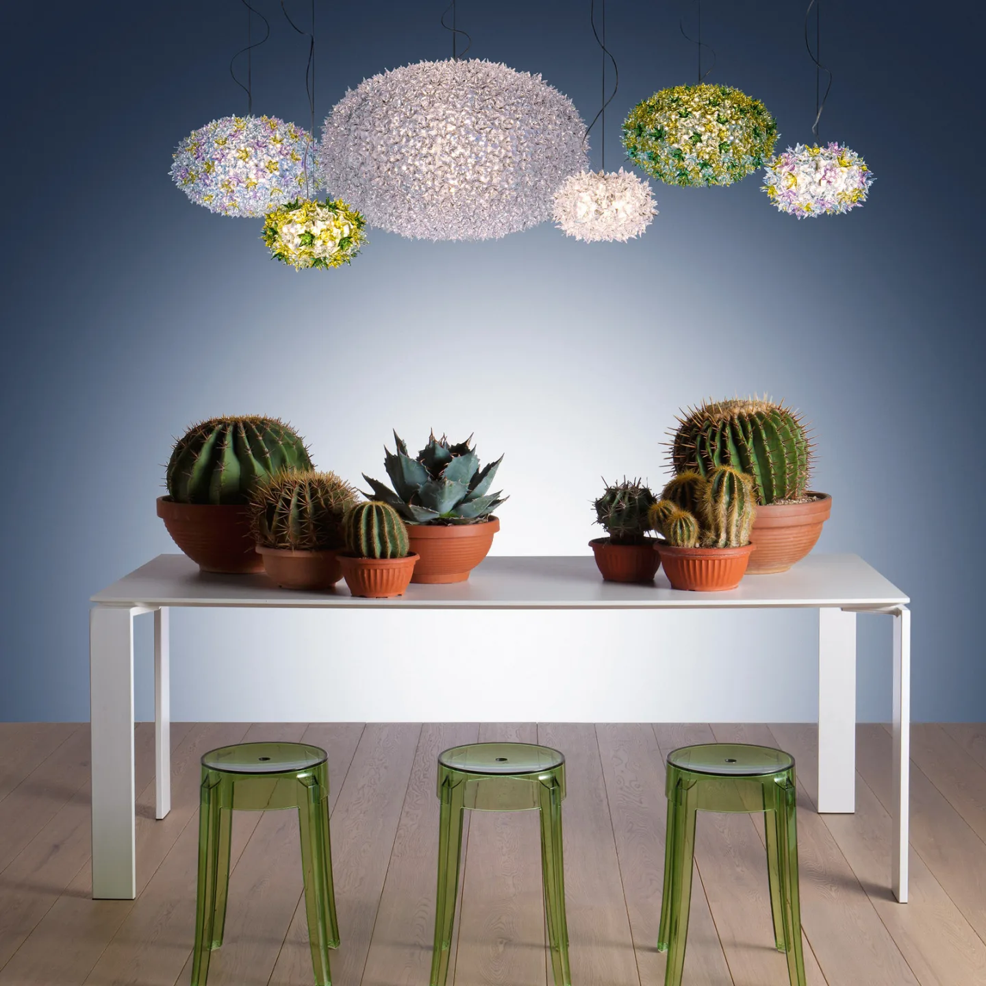 Bloom S1 Pendel Lavendel - Kartell - Stue - Design - Plast - Med en lyskilde