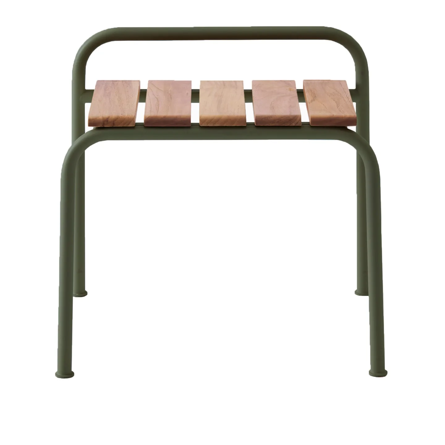A Huseby - Kallio Outdoor Footrest Green - Utomhuspallar och puffar - Sami Kallio - Grön - Metall/Trä
