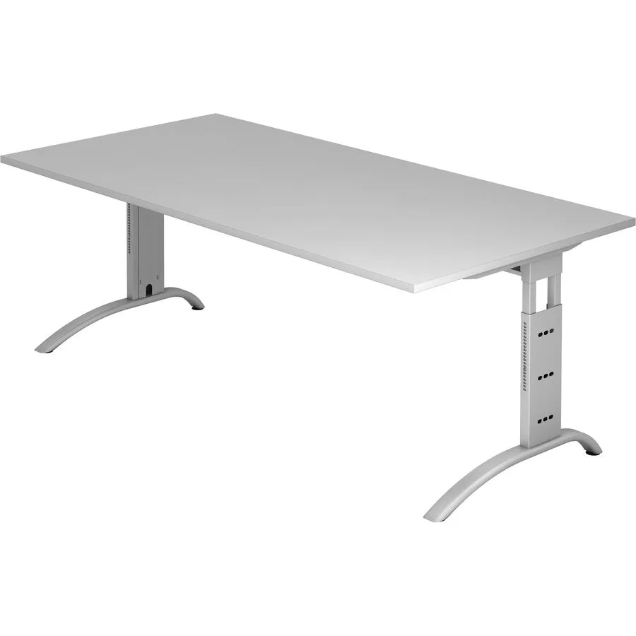 Schreibtisch Office grau Holzwerkstoff B 200 T 100 cm