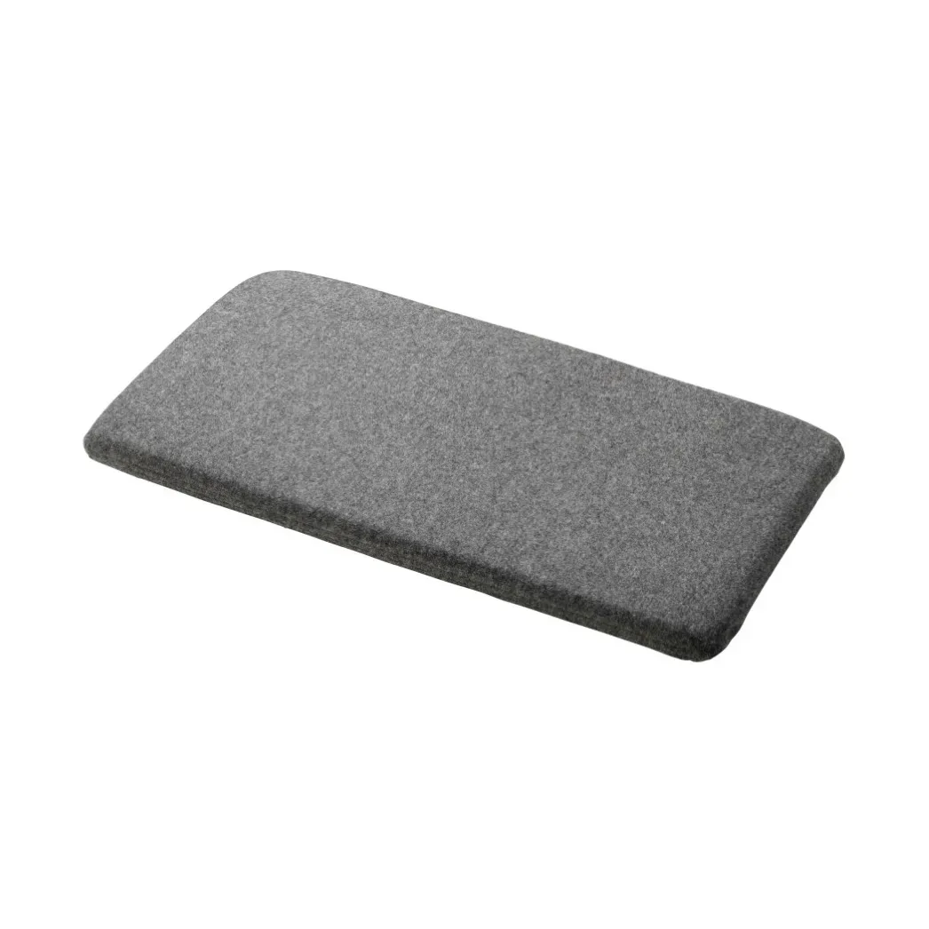 FDB Møbler R6 Radius sittdyna 33x65 cm Dark mottled grey