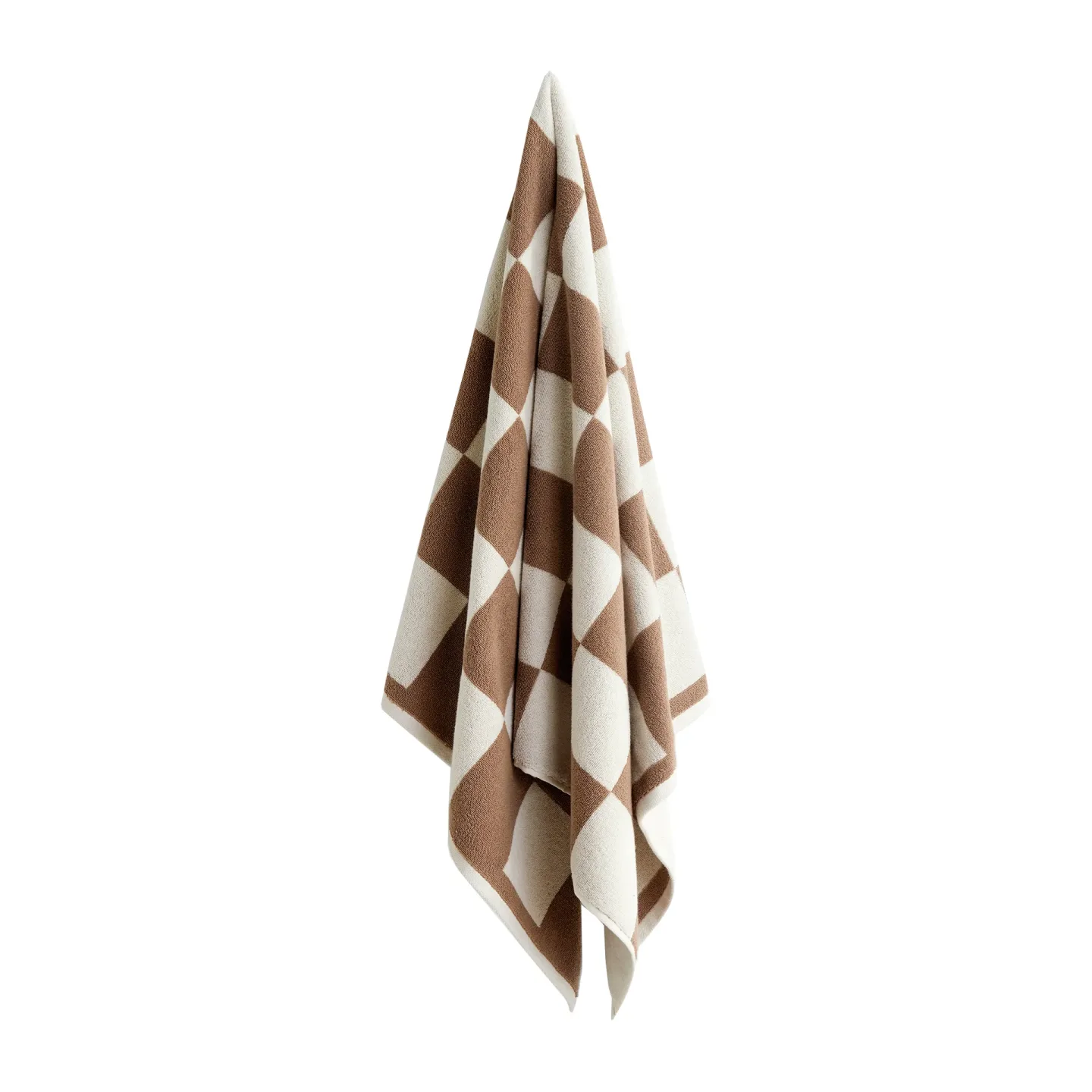HAY Check badhandduk 70x136 cm Cappuccino