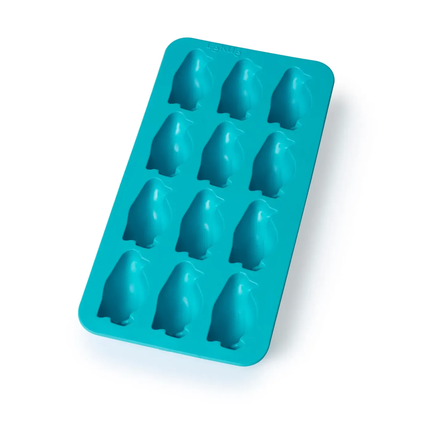 Lékué Lékué Eiswürfelform mit Deckel Türkis Pinguin