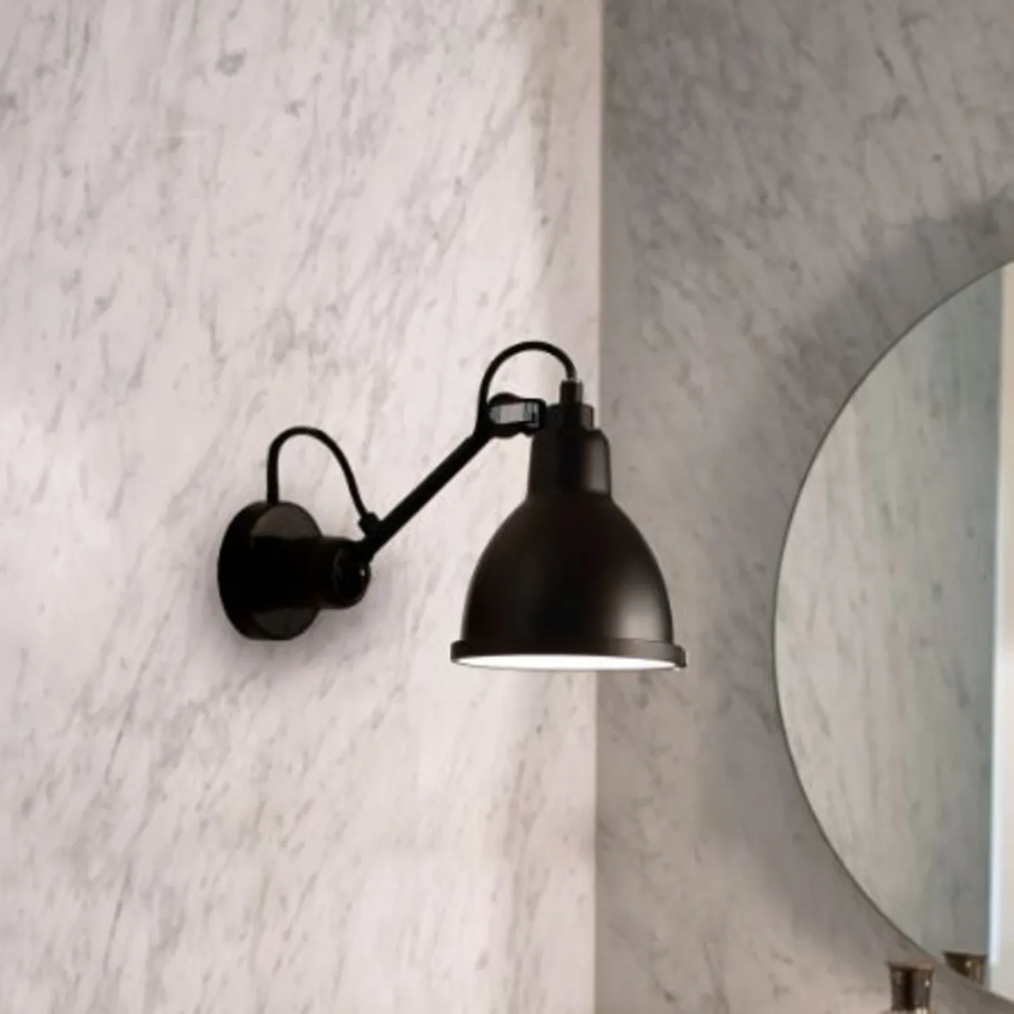 304 Bathroom IP64 Wandleuchte Schwarz - Lampe Gras - Badezimmer - Design - Metall