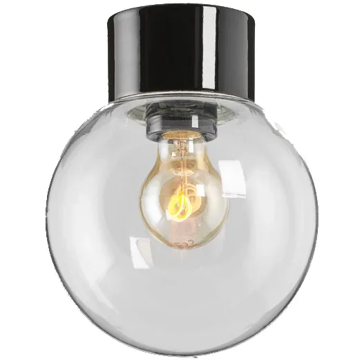 Ifö electric - Classic Glob Ø18 - Badrumslampa - Svart