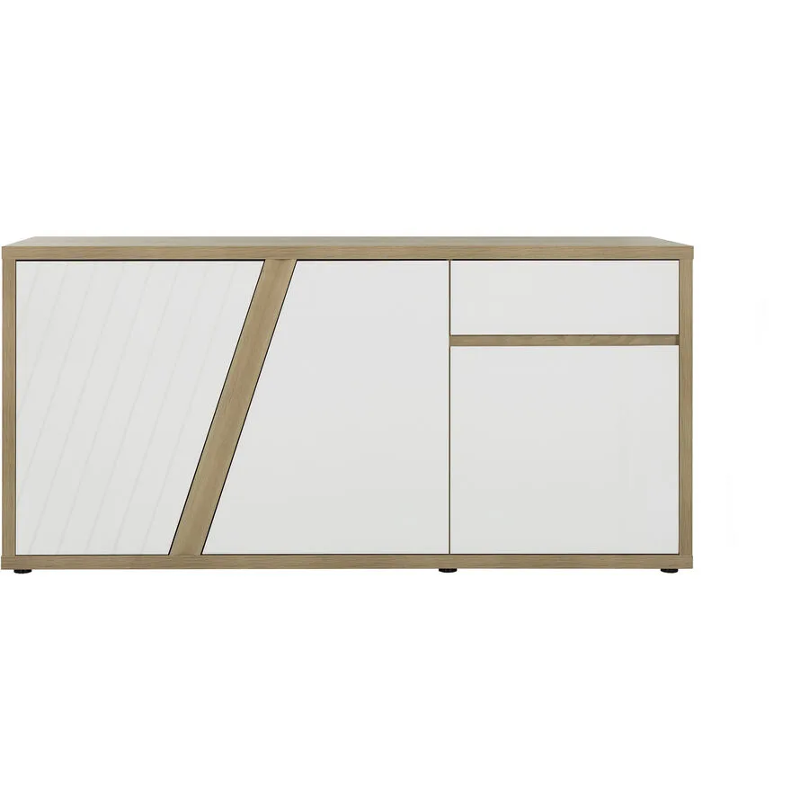 Sideboard Epura eiche/weiss Holzwerkstoff B 45 H 87 cm