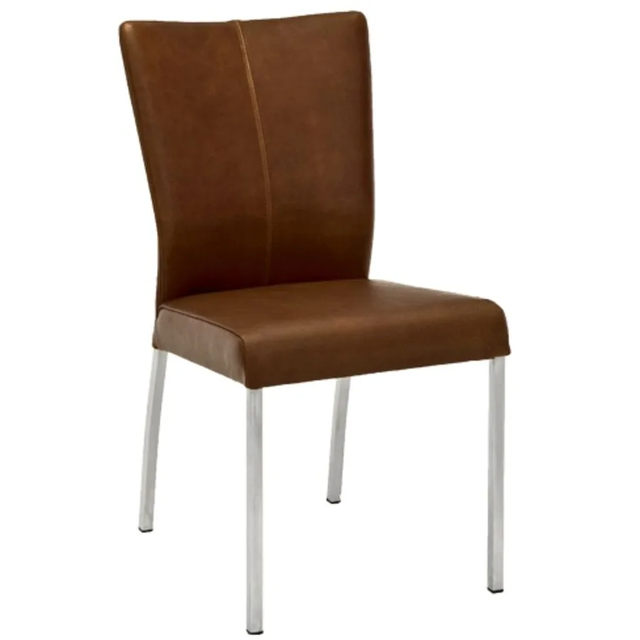 Stuhl Choice orange Leder - Material: Echt Büffelleder - Möbel Konfigurator: Traummöbel individuell zusammenstellen