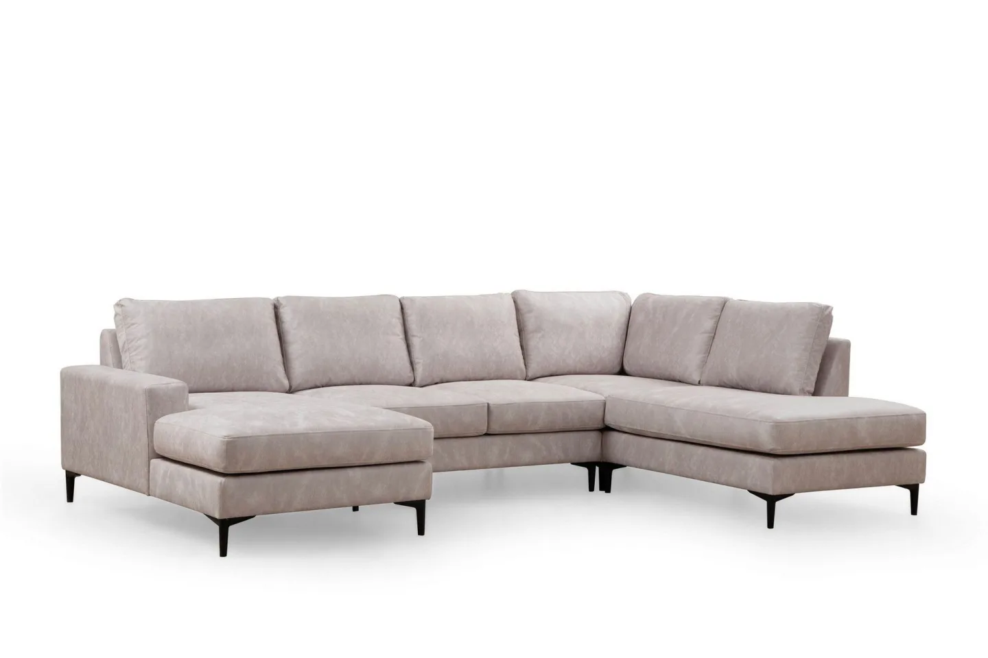 Svanabyn Soffa m. Divan och Schäslong 4-sits - Beige
