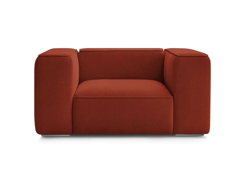 Sessel BOBOCHIC ZEPHYR Stoff mit Textur orange