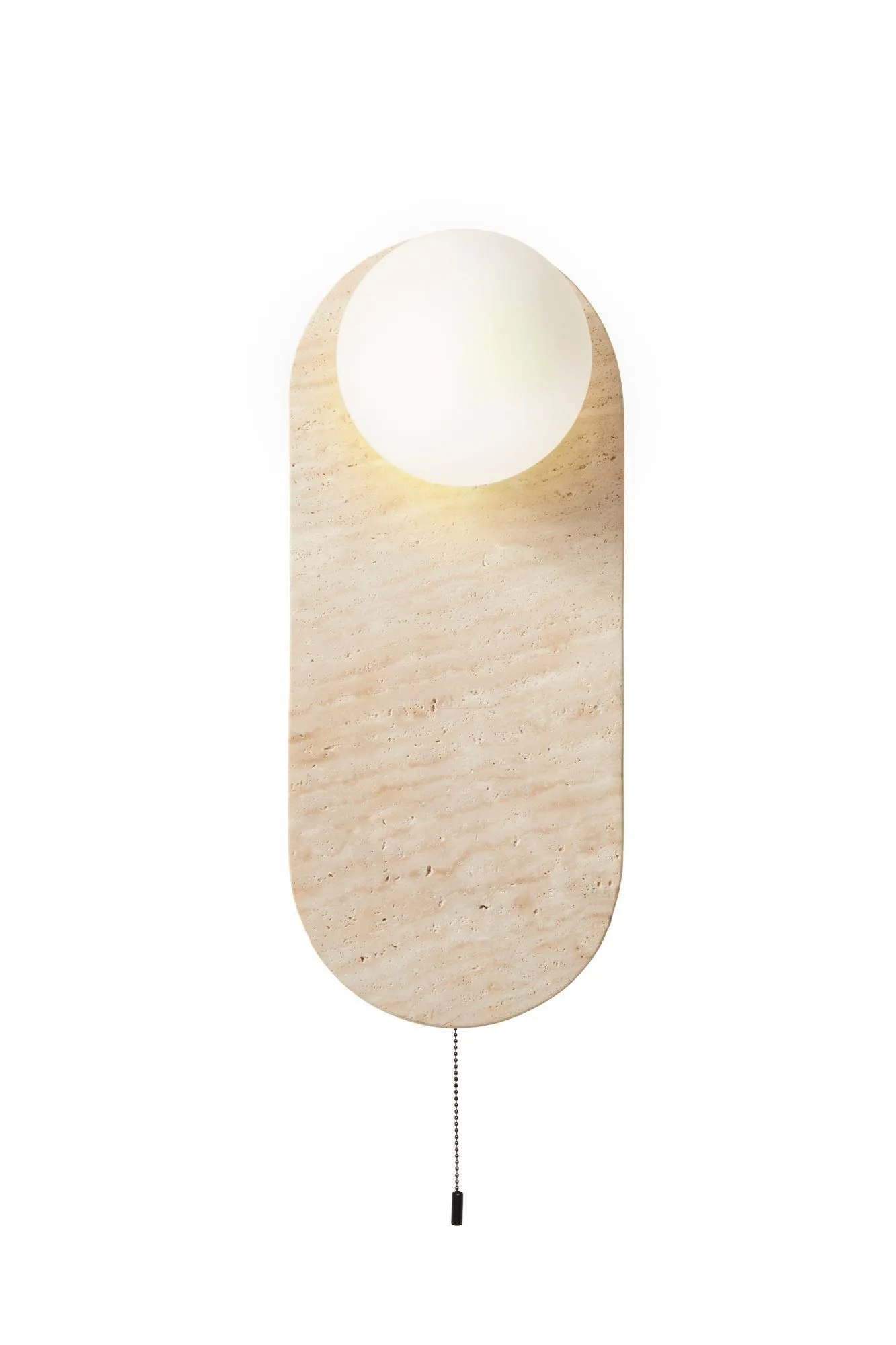 Kummer Vägglampa 10 cm Oval - Beige Och Vit