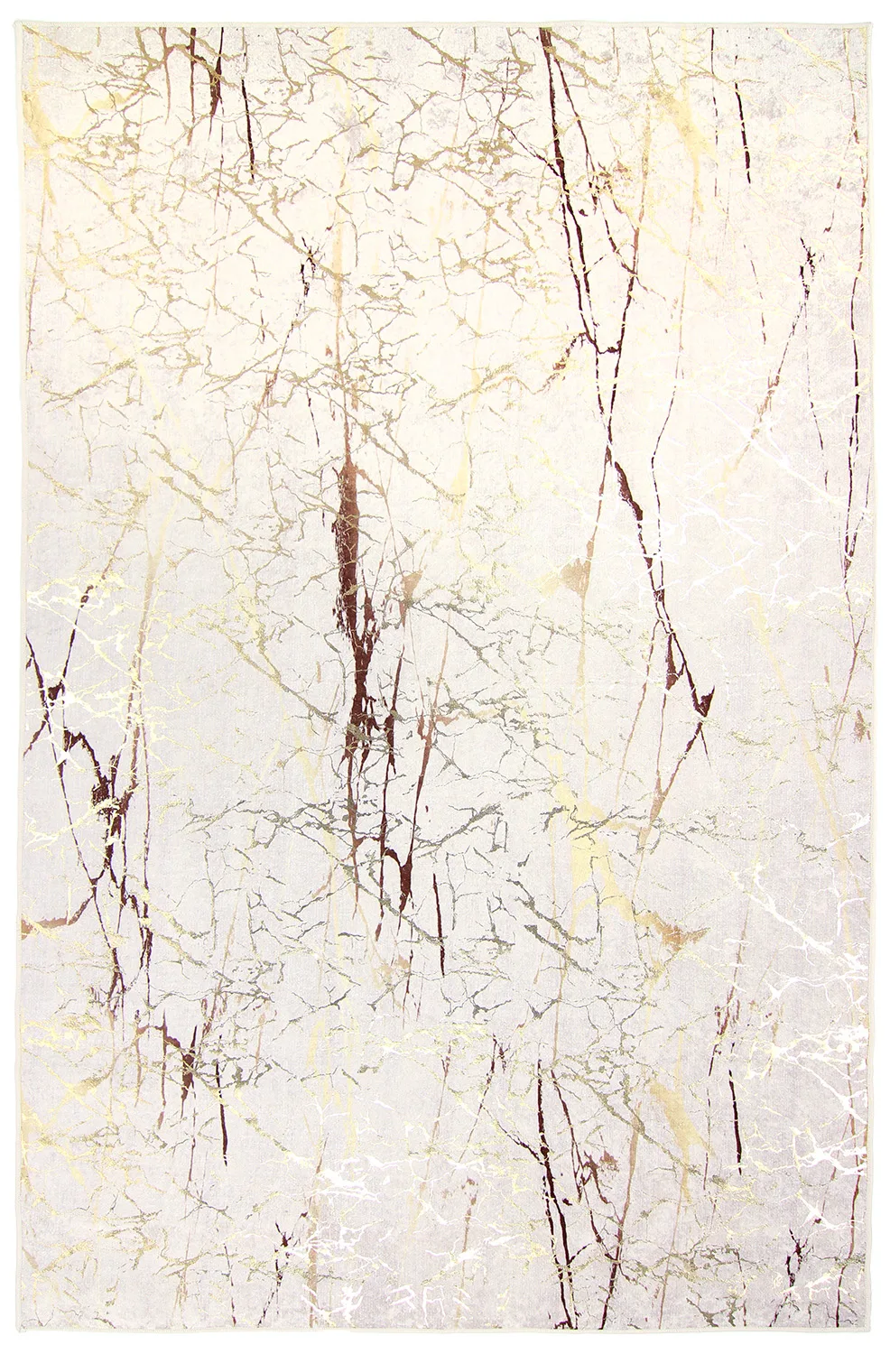Wilton-teppe - Alden (offwhite/gull) (Størrelse: 200 x 280 cm)