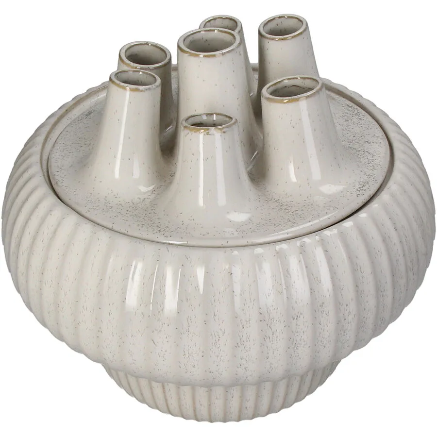 Vase Myko Weiss Steingut 25.5 cm