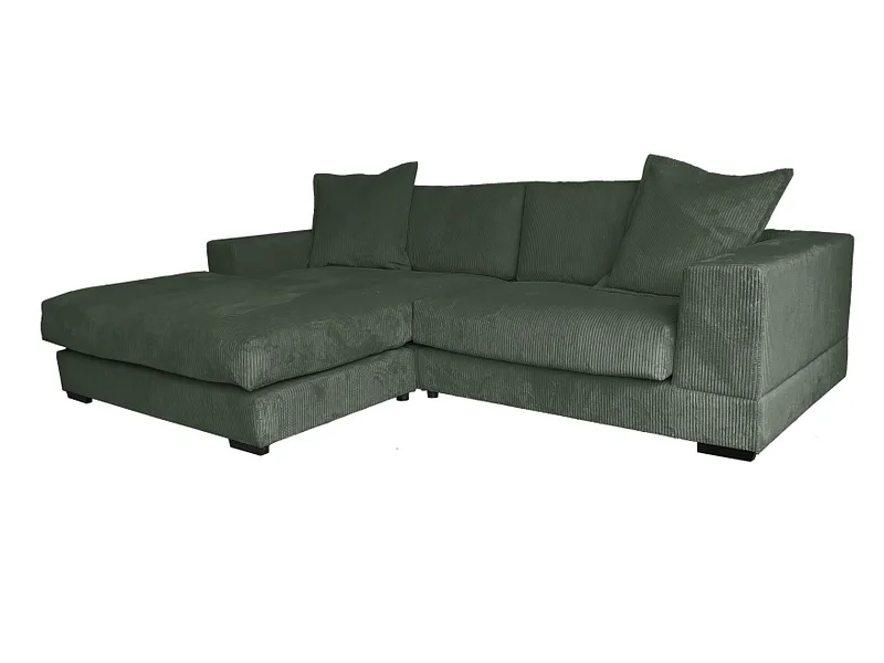 Ecksofa SUNNY Cord-Stoff khaki