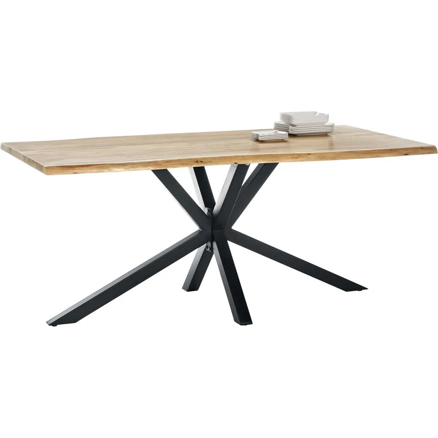 Esstisch Stella natur Akazie Massivholz B 200 T 100 cm