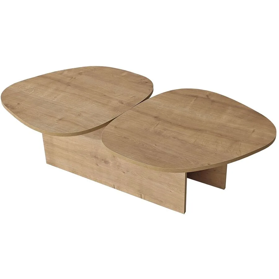 Salontisch Georis Saphir-Eiche 100% Melaminbeschichtete Kiefer B 125 T 60 cm