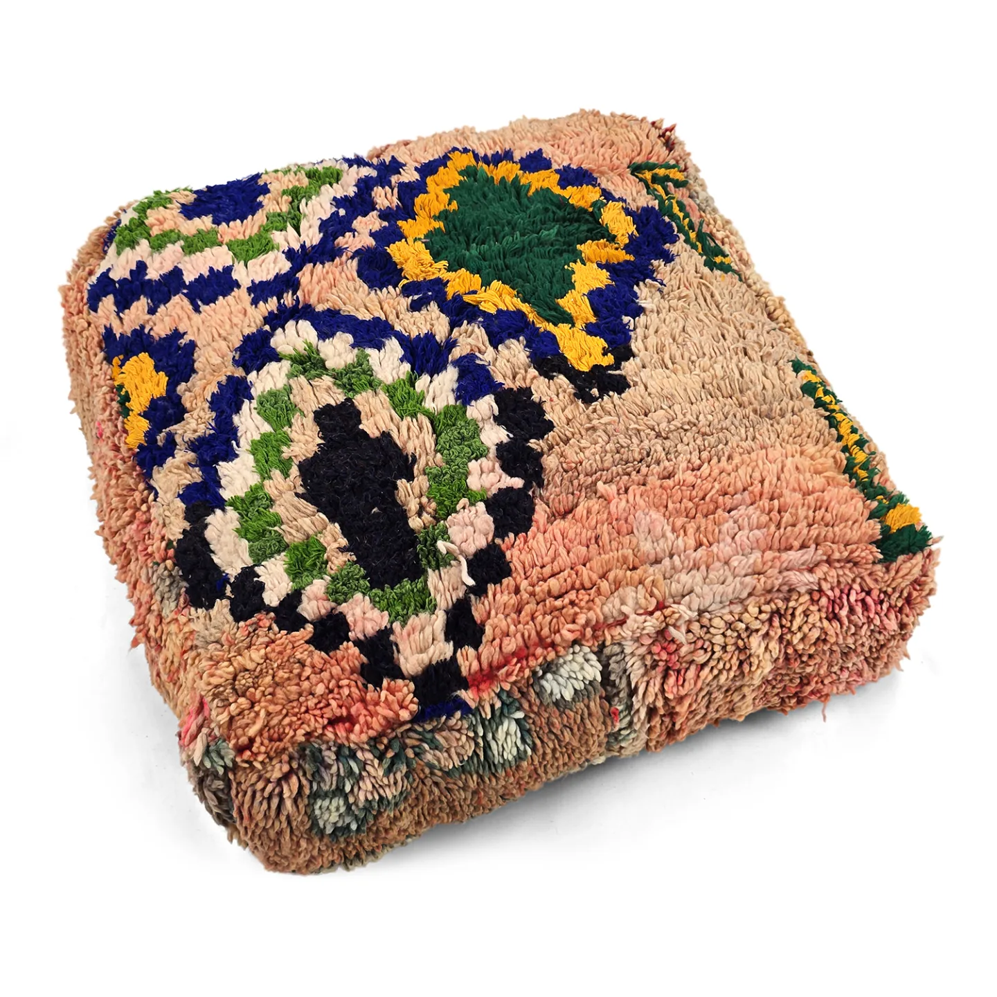 Sittepuff - Marokkansk Azilal 097 (Størrelse: 60 x 60 cm)