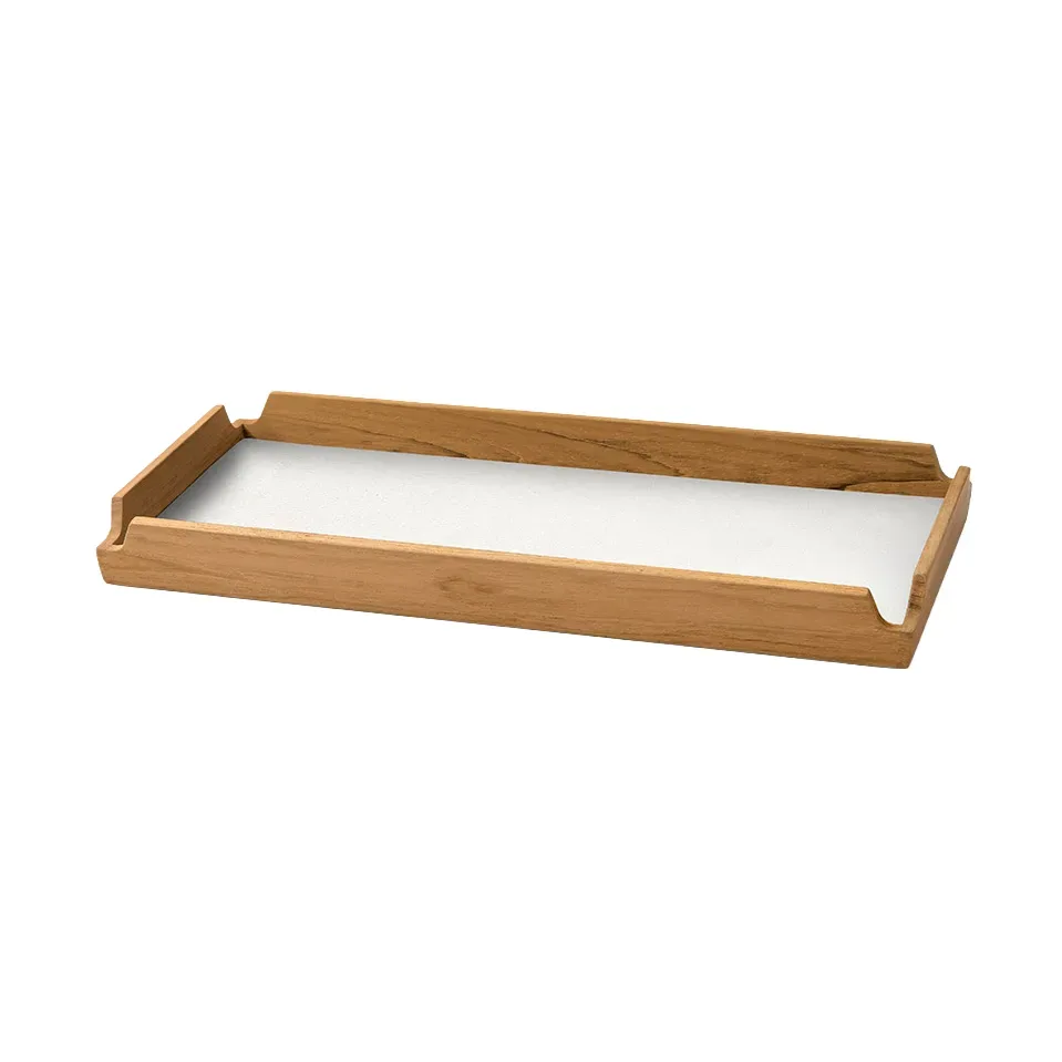 LIND DNA Airy Nupo Tablett Pure white-teak, slim