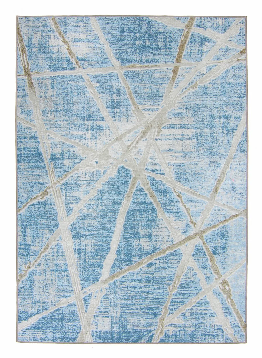 Wilton-teppe - Lagos (blå) (Størrelse: 160 x 230 cm)