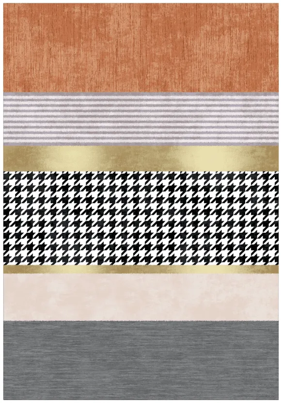 Wilton-teppe - Esme (oransje/multi) (Størrelse: 200 x 280 cm)