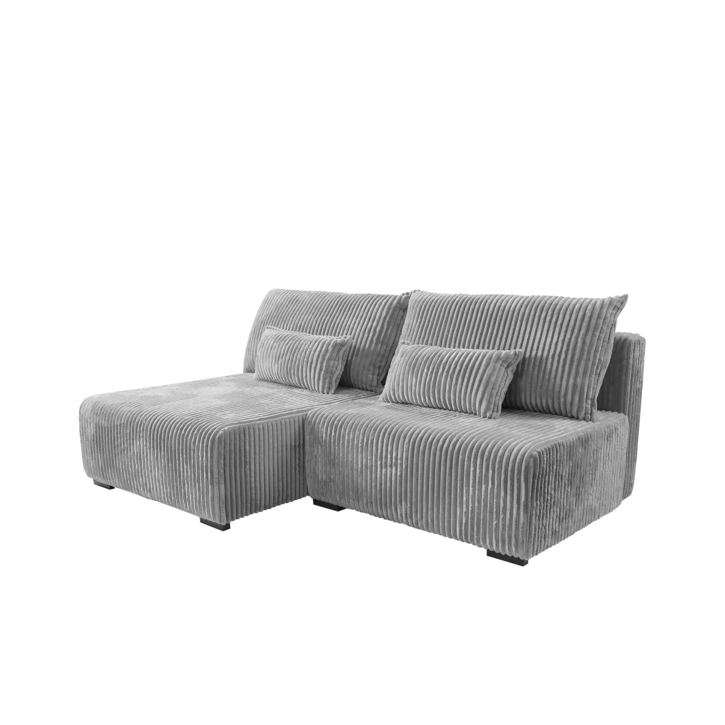 Lorynn 3-sits Bäddsoffa med divan - grå
