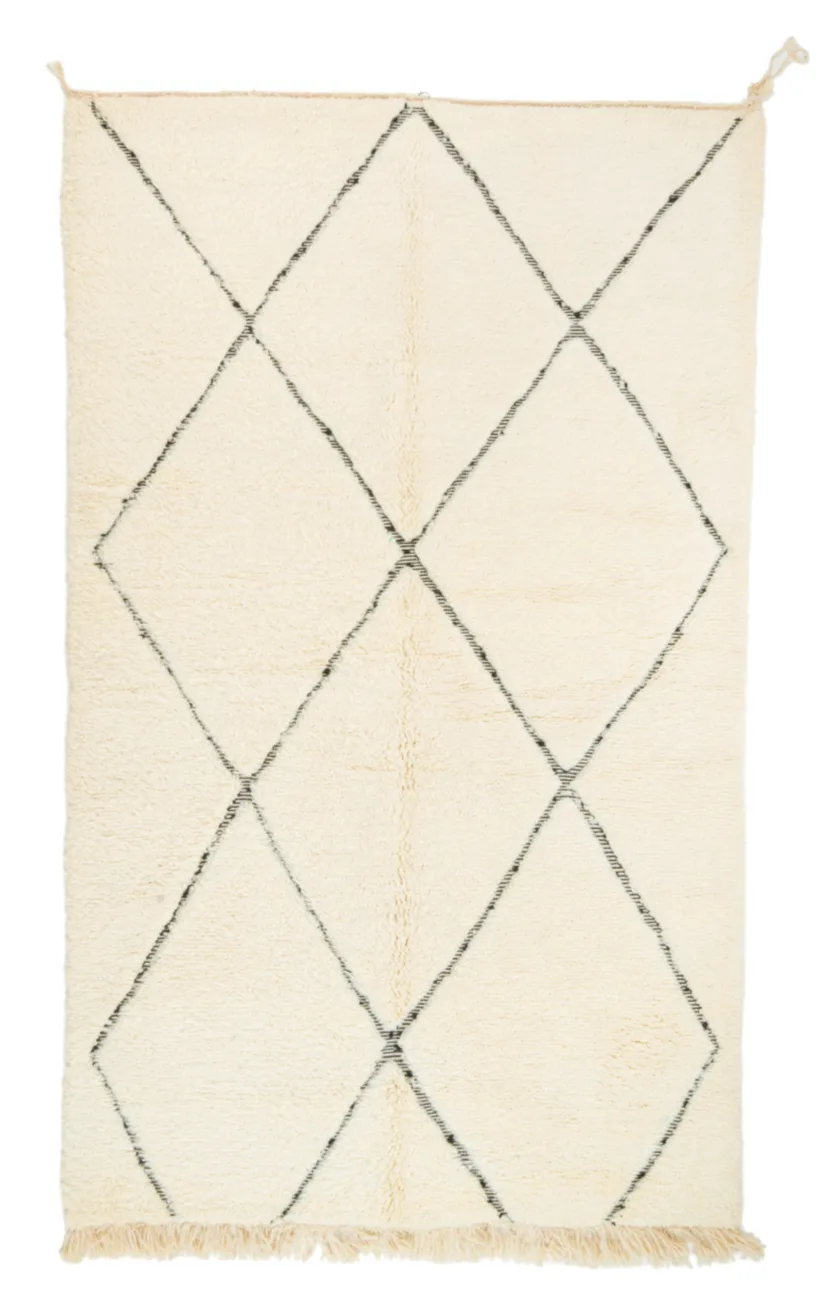 Kelim-teppe Marokkansk Beni Ourain 155 x 265 cm (Størrelse: 155 x 265 cm)