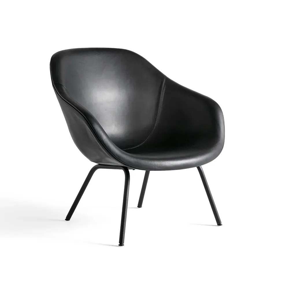 HAY About a Lounge 87 fåtölj Sense black-svart stålstativ