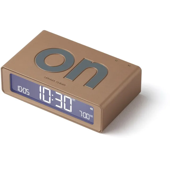 Lexon Wecker Flip Gold