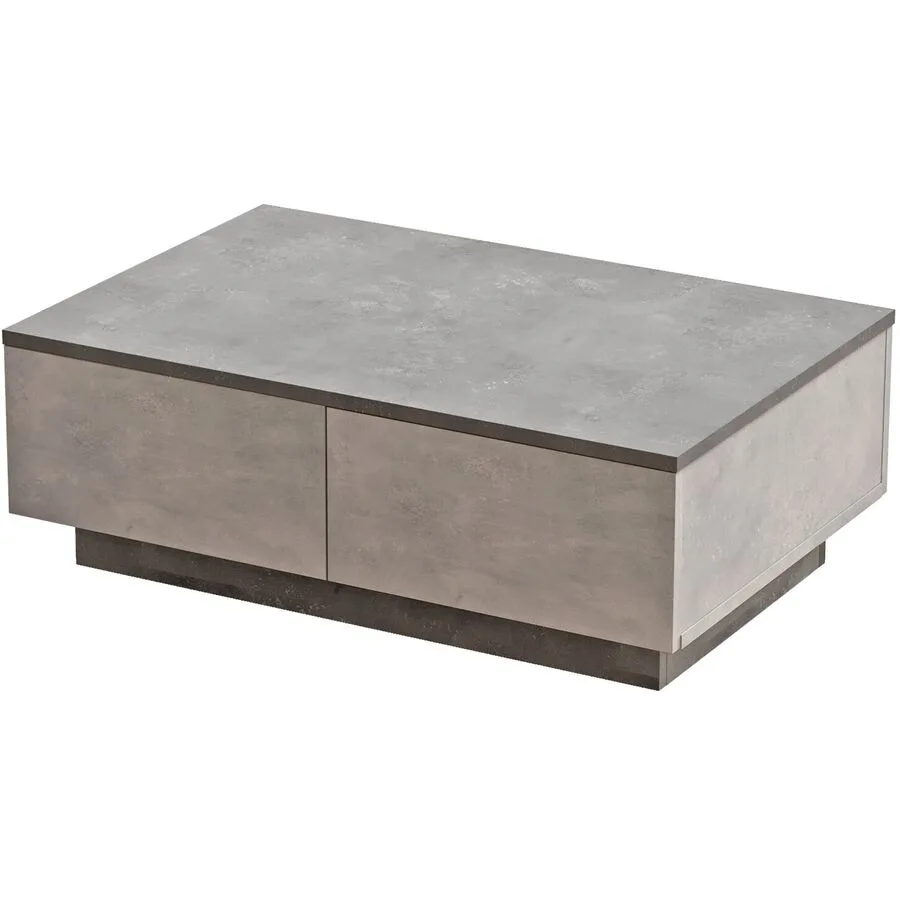 Salontisch Yasam silber Melaminbeschichtete Spanplatte B 90 T 60 cm