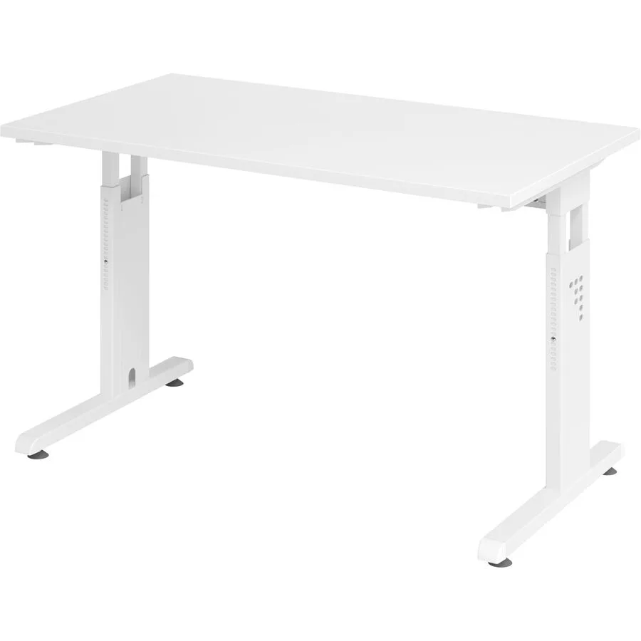 Schreibtisch Office weiss 2 mm ABS-Kante B 120 T 67 cm