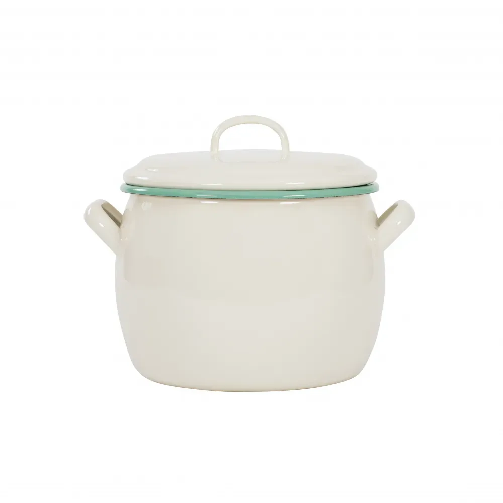 Kockums Jernverk Kockums gryta med lock 4 l Cream Lux (beige)