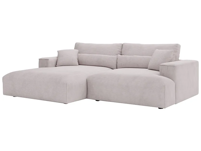 Ecksofa FELICIA Stoff hellgrau