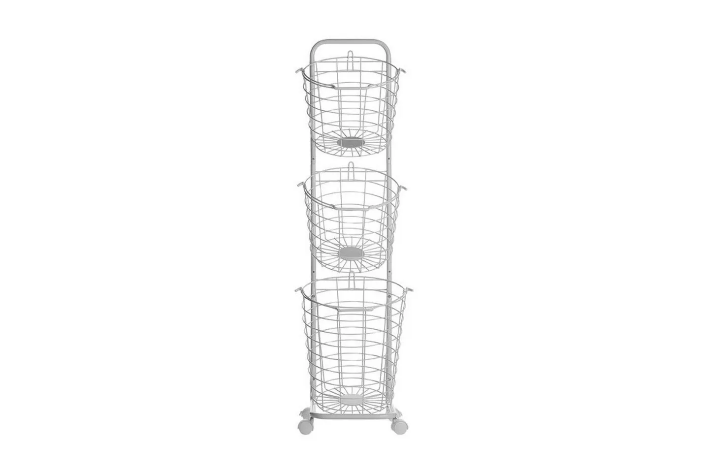 Ayapal Metallställ 37 cm 3 Korgar - Vit