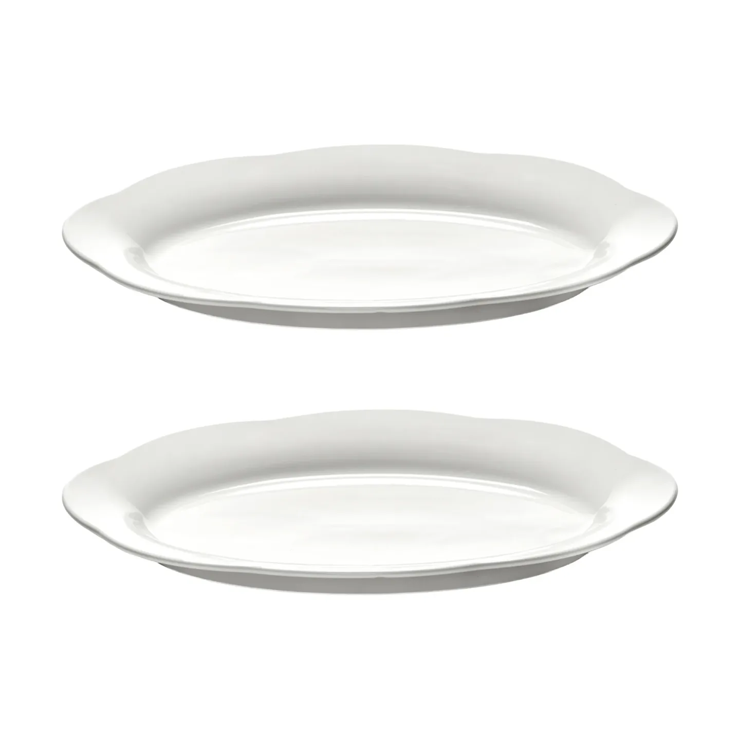 Serax Silhouette ovaler tiefer Teller L 21x30 cm 2er pack White