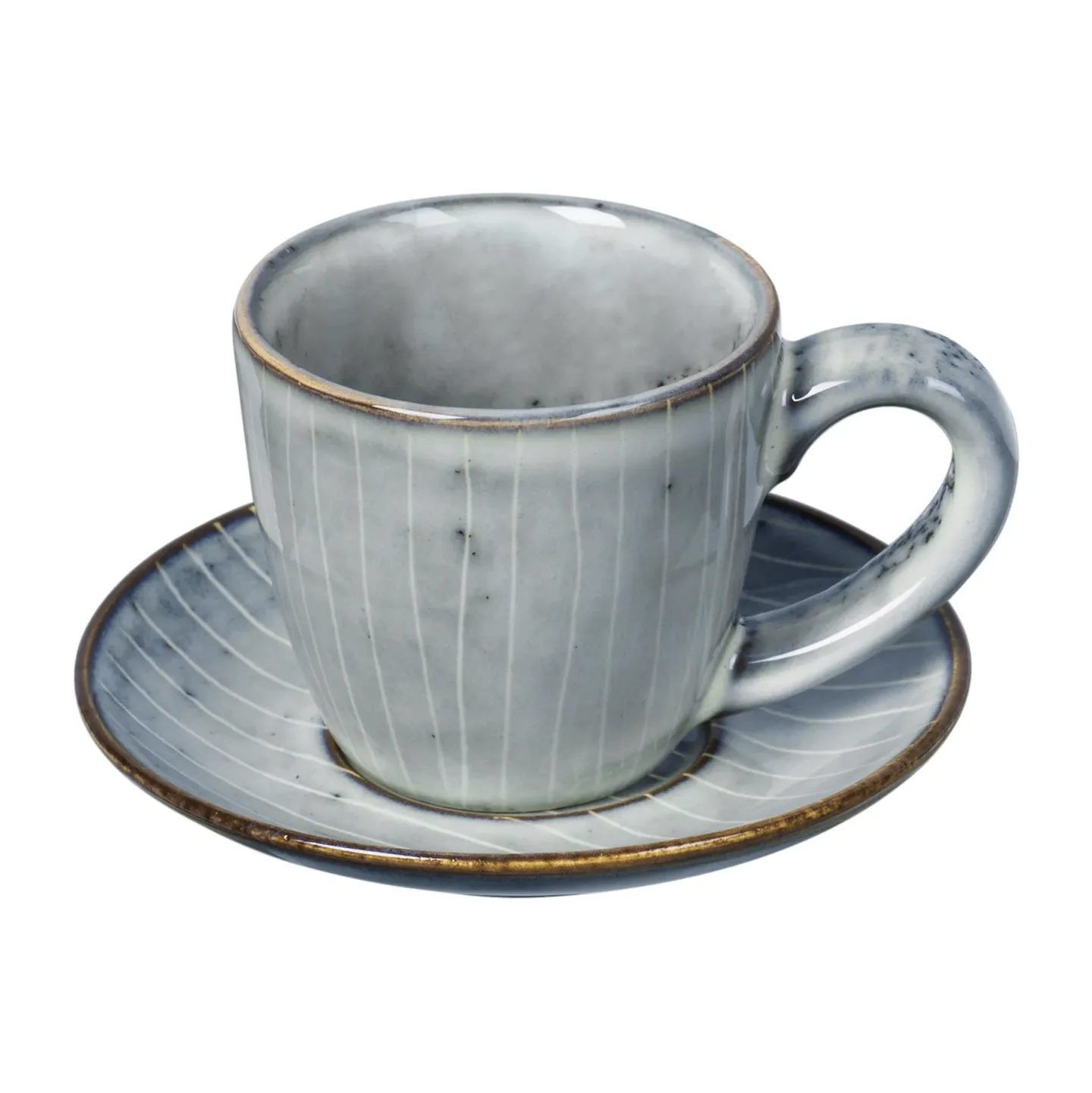 Broste Copenhagen Nordic Sea Espressotasse mit Untertasse 5cl