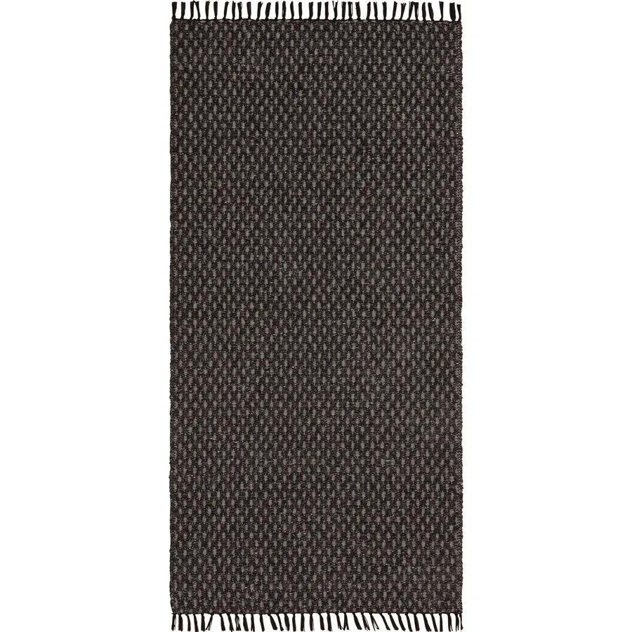 HORREDSMATTAN Teppich Julie Schwarz 70 cm 150 cm - Material: Mischgewebe