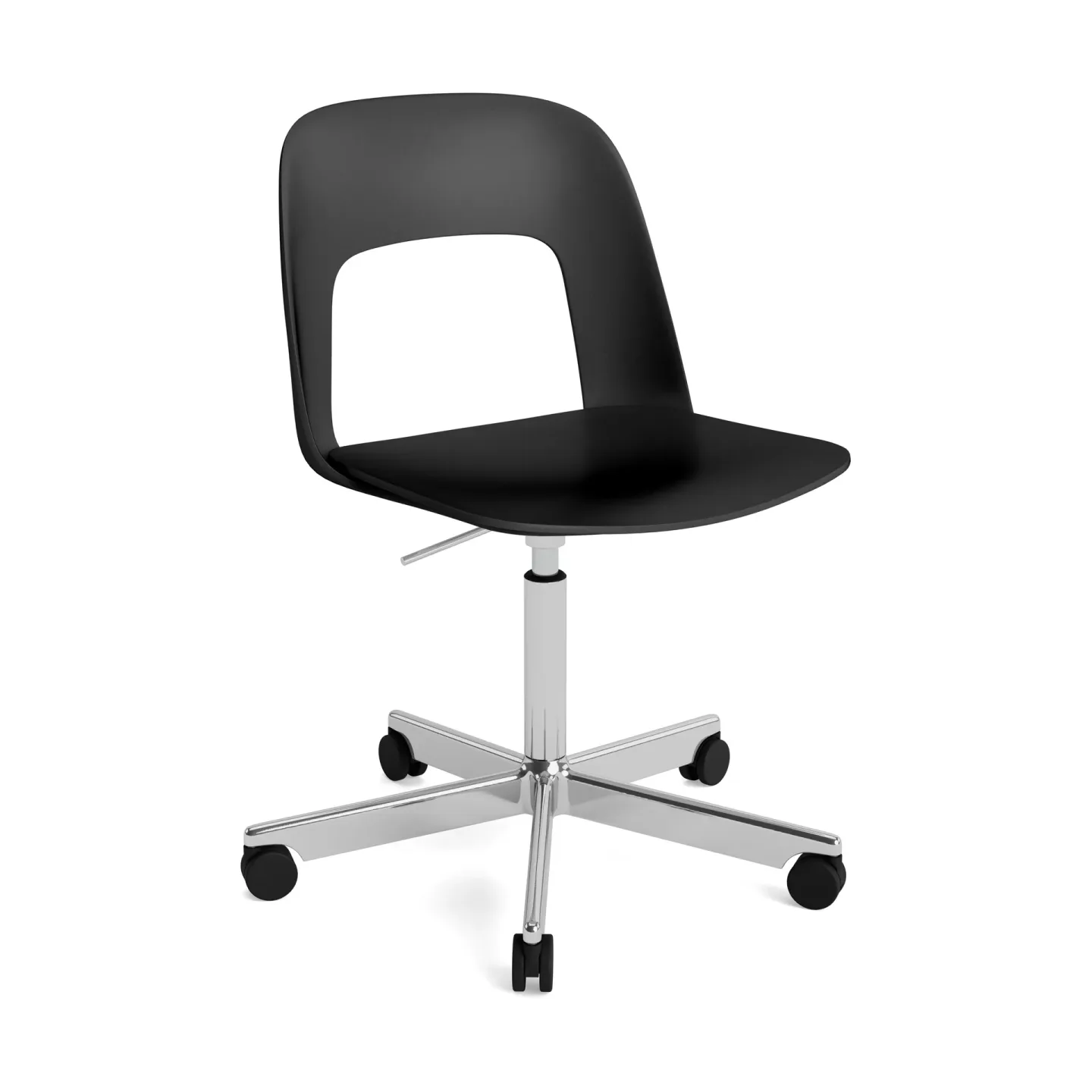 HAY Layout Chair 141 stol Black-polerad aluminium