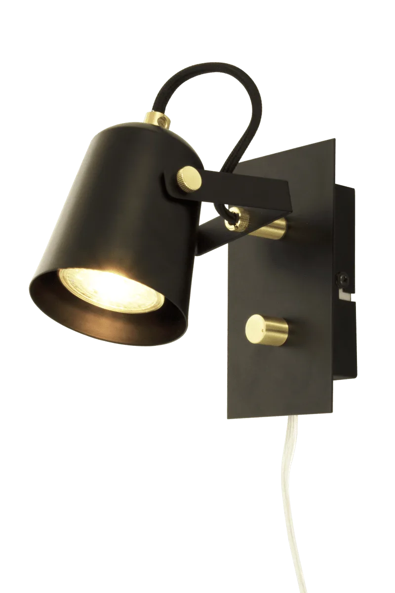 Aneta Lighting - Metz - Sänglampa - Svart