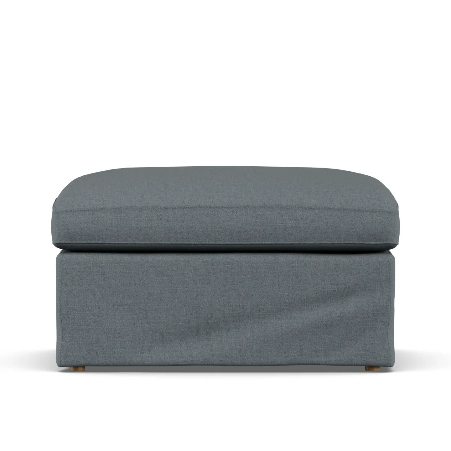 1898 Linnevik Fußhocker Same Blue 6678-Eiche weiß geölt, mit Volant