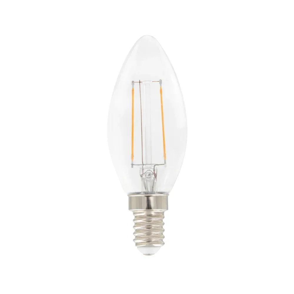 Airam Airam Filament LED- Kerzen C35 Glühbirne Klar, dimmbar e14, 3w