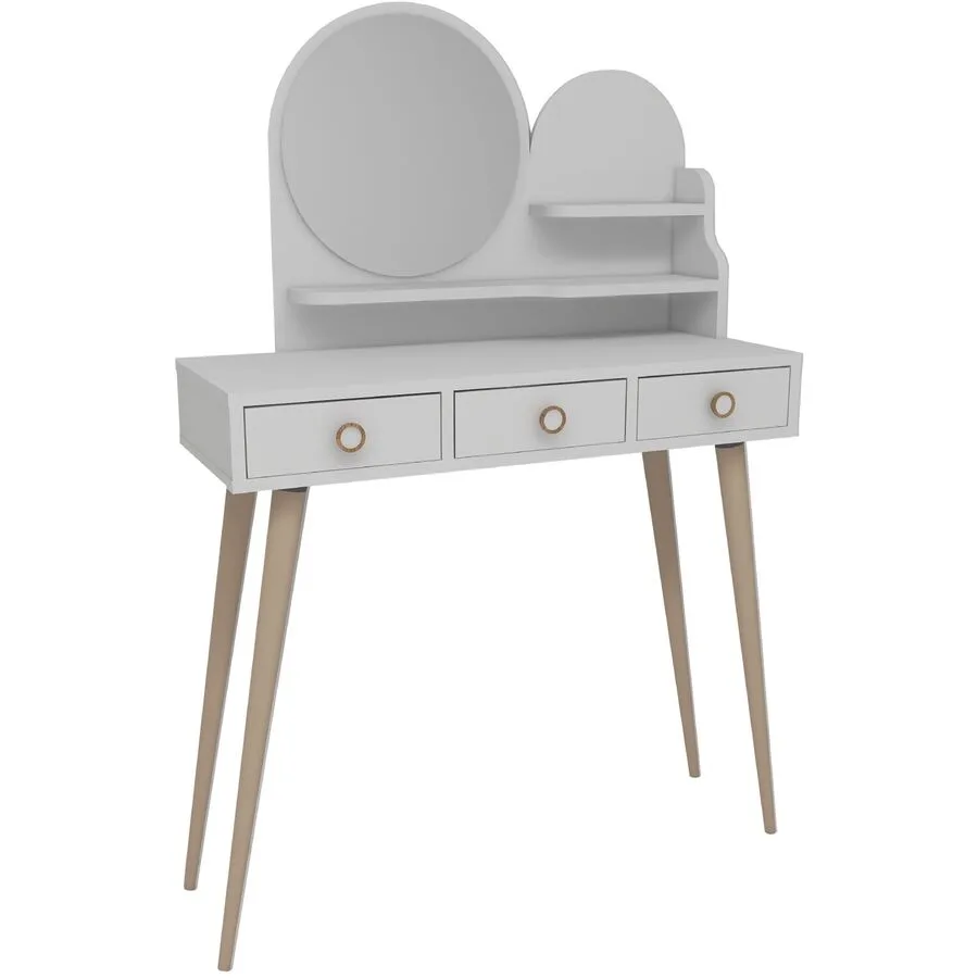 Schminktisch Uyumak weiss, braun Melamin B 74 T 35 cm