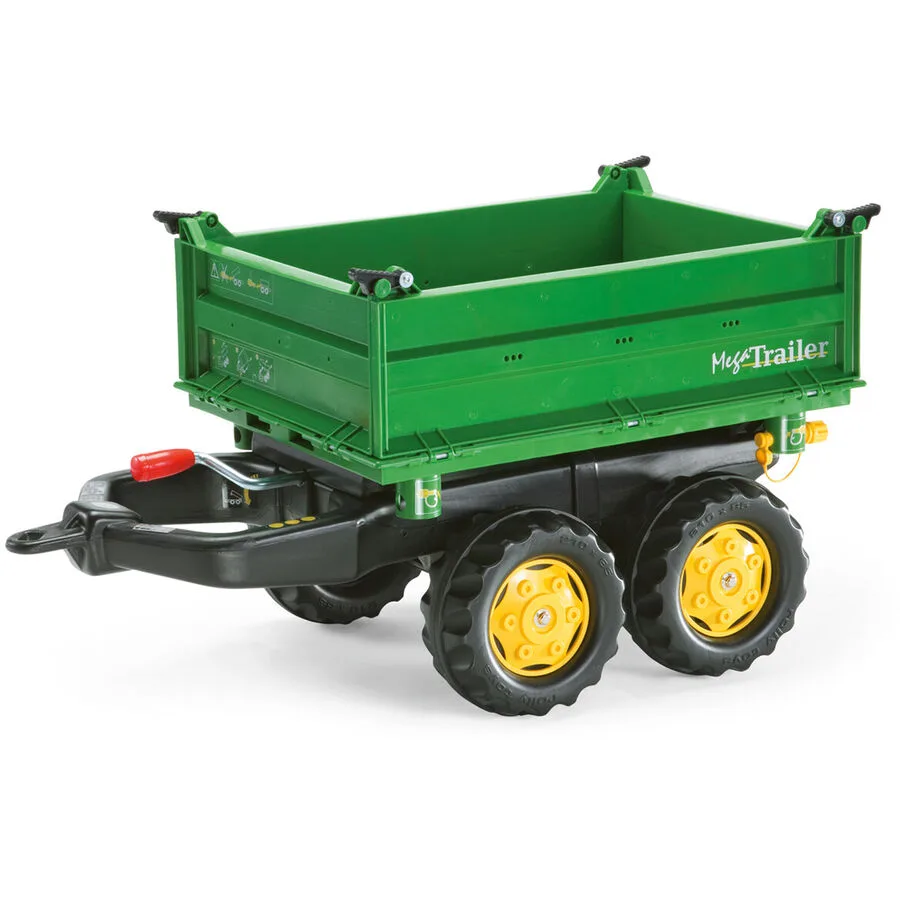 RollyKid Trailer JD Rolly Toys Grün Kunststoff