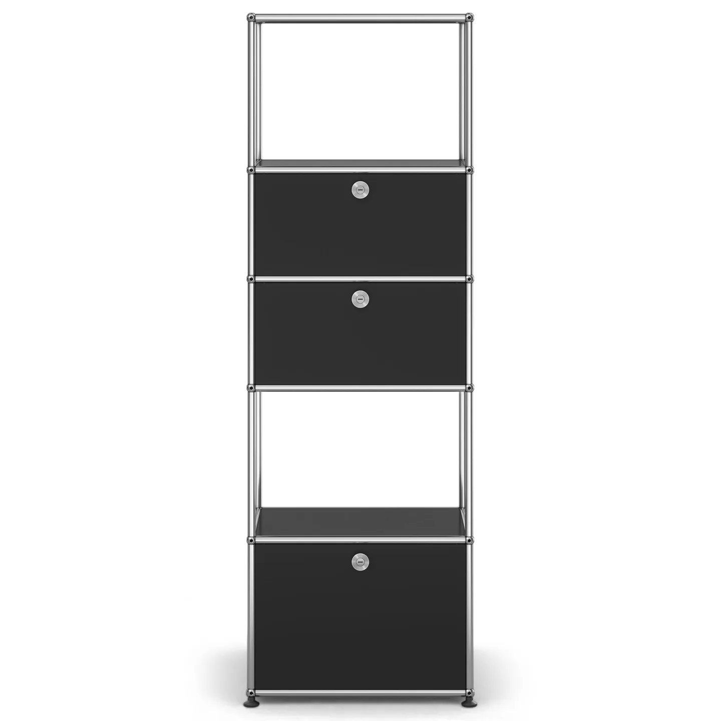 USM - USM Haller Shelf M52 Graphite Black - Skåp och vitrinskåp - Fritz Haller & Paul Schärer - Svart - Metall