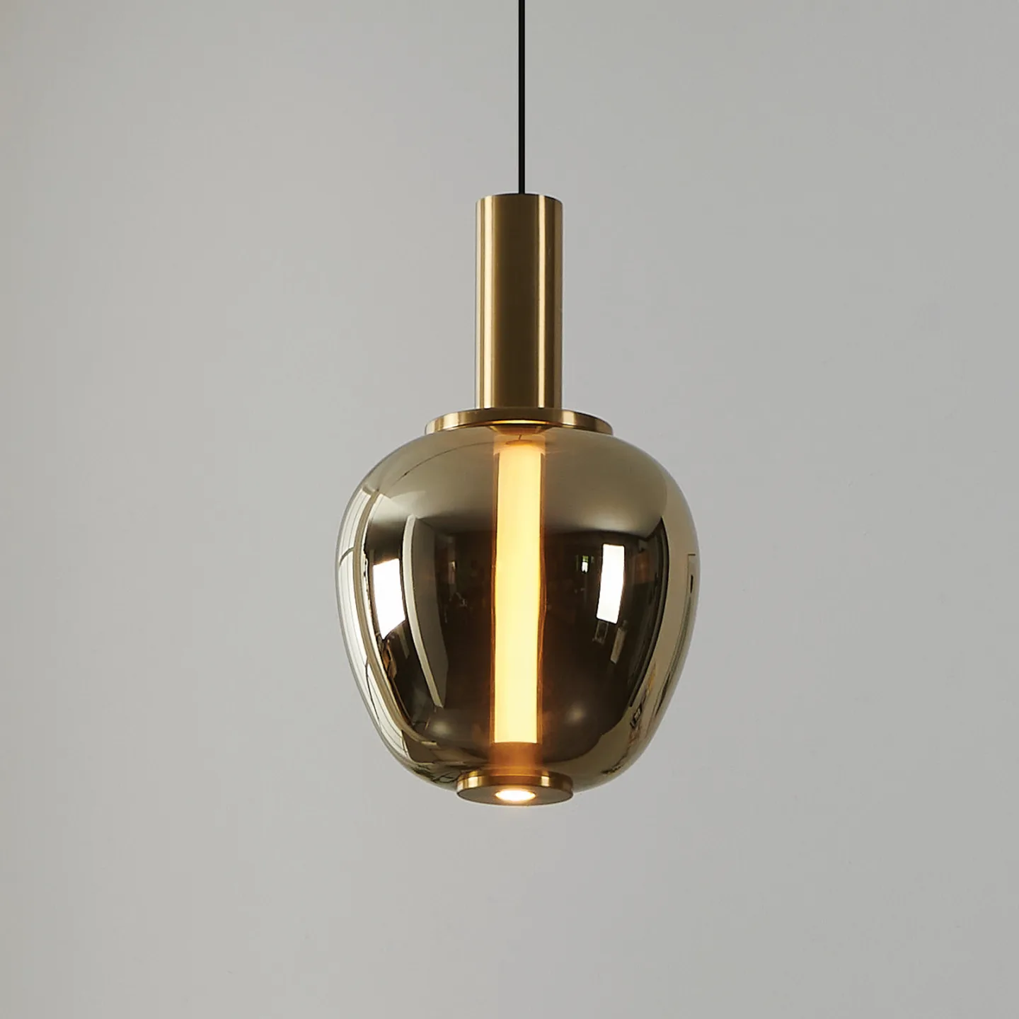 Fruitera LED-Hängelampe gold Ø21cm Glas CCT - Stars of Light - Wohnzimmer - Modern - Einflammig