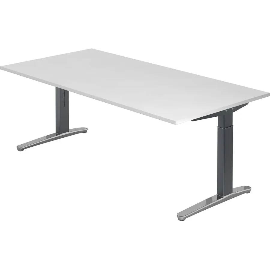 Schreibtisch Office weiss Holzwerkstoff B 200 T 100 cm