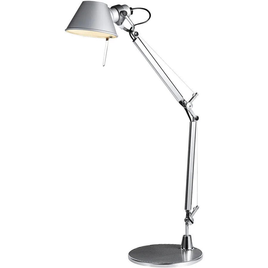 Designer-Tischlampe Artemide Tolomeo Micro E14 aluminium H 37 cm