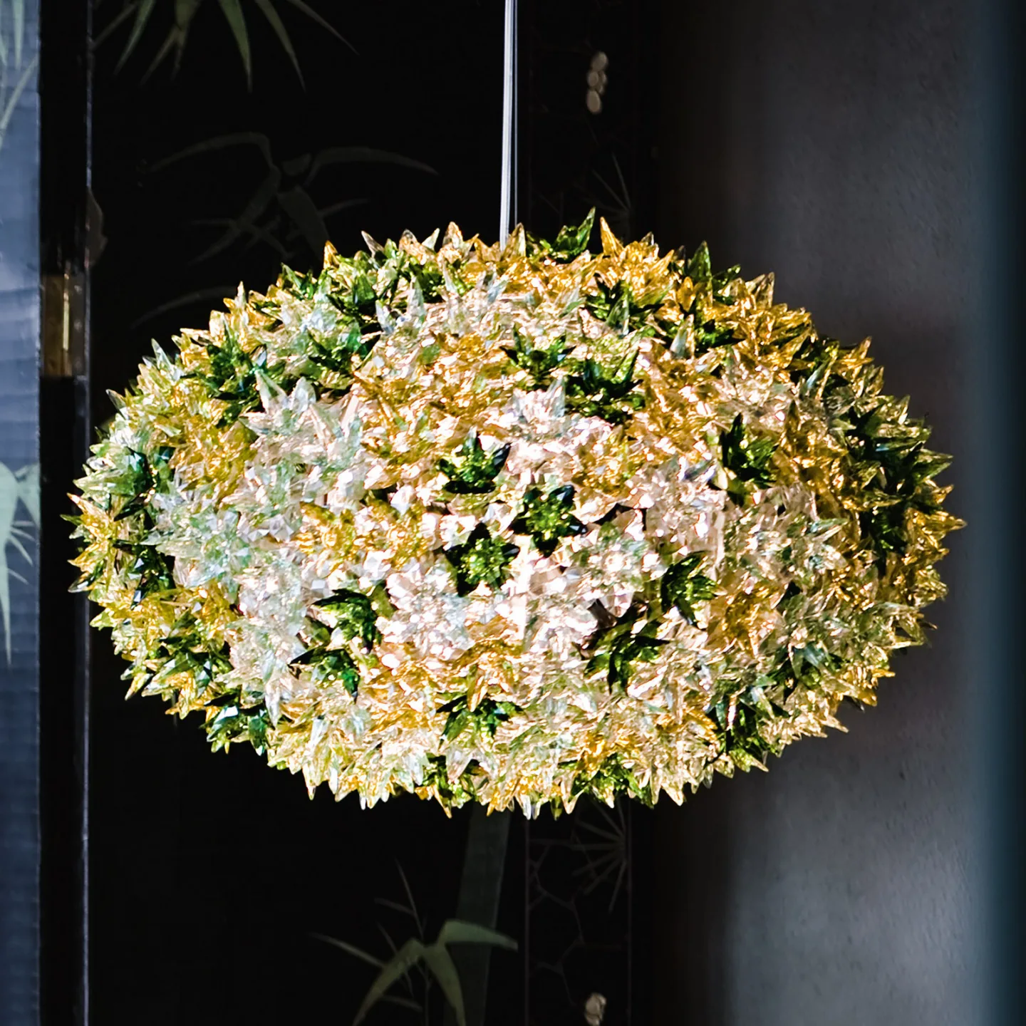 Bloom S1 Pendelleuchte Minze - Kartell - Wohnzimmer - Design - Kunststoff - Einflammig