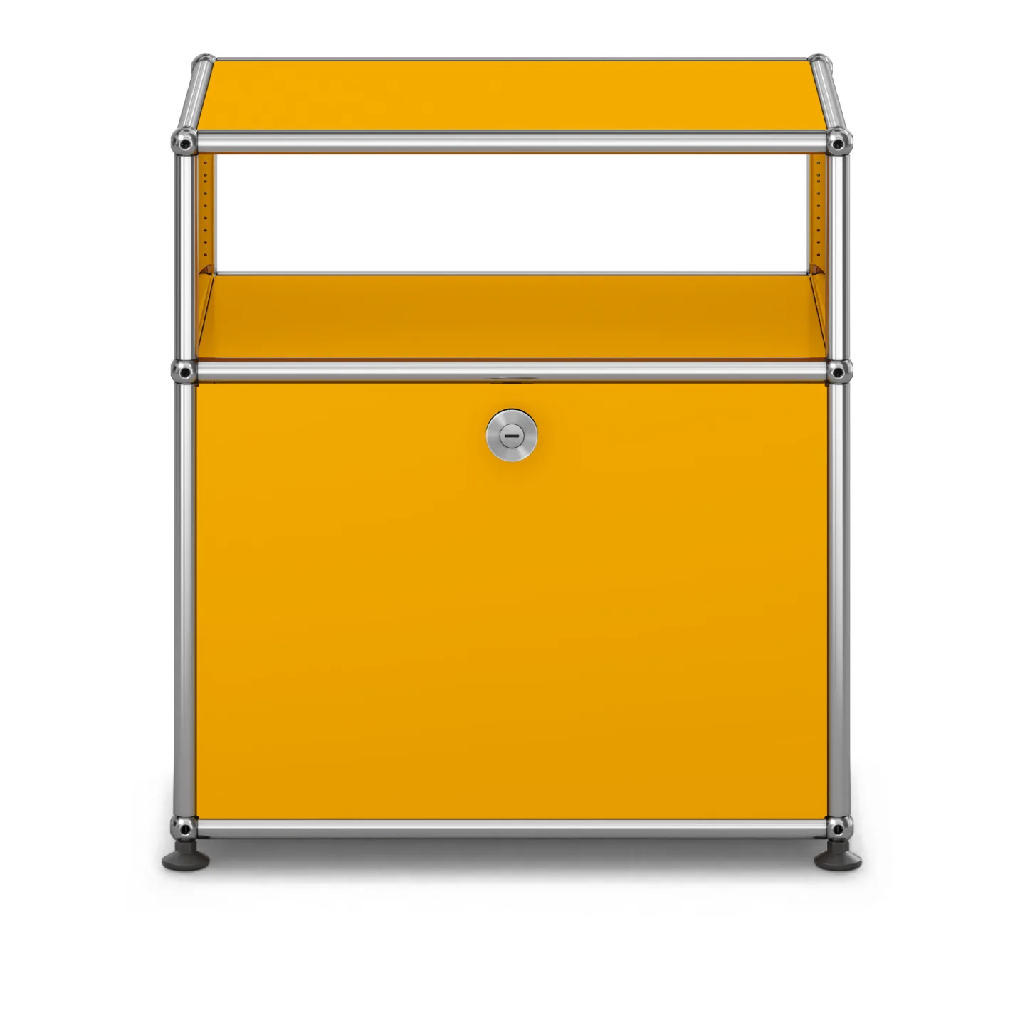 USM - USM Haller Bedside Table M55 Golden Yellow - Sängbord - Fritz Haller & Paul Schärer - Gul - Metall